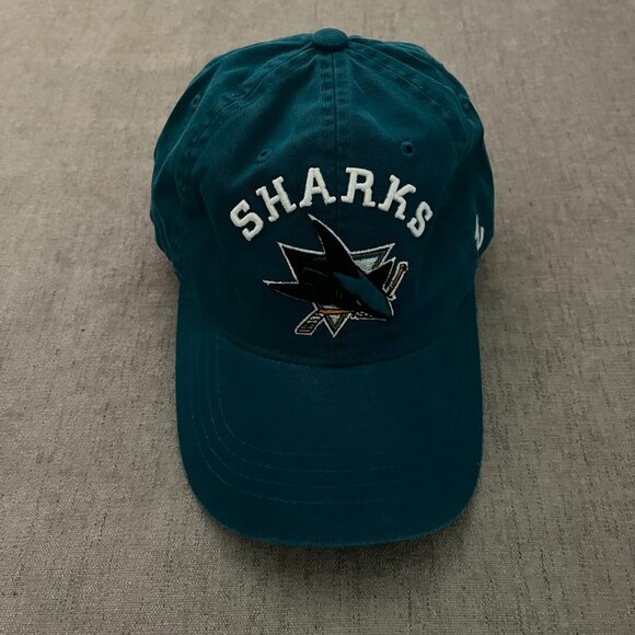 San Jose Sharks Cap Hat Zephyr Adjustable Teal OSFA Strap NHL Hockey NWT - Picture 1 of 9